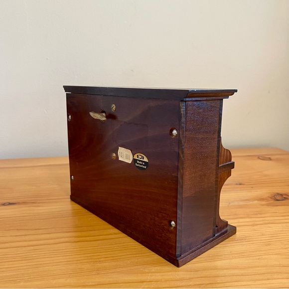 Vintage Upright Piano Music Box Reuge Swiss Musical The Entertainer Miniature - Picture 8 of 10